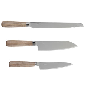 Tadafusa 3 Piece Hocho European Style Knife Set