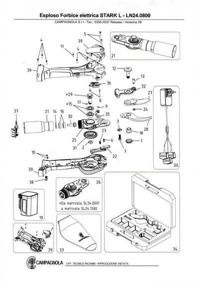 Campagnola Stark L Parts Guide