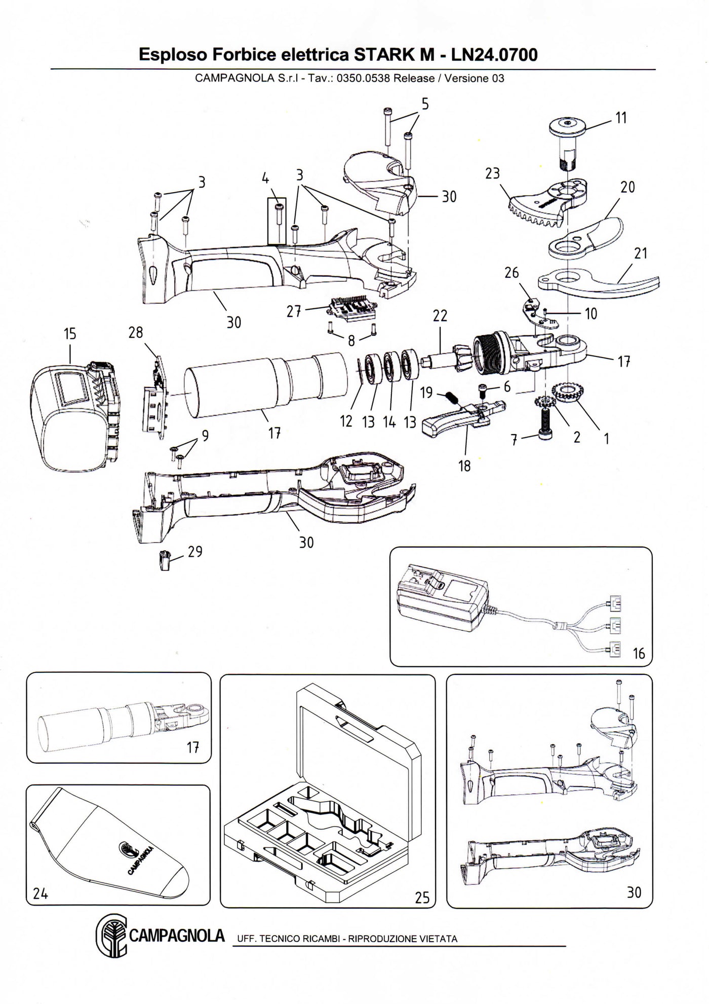Campagnola Stark M Parts Guide