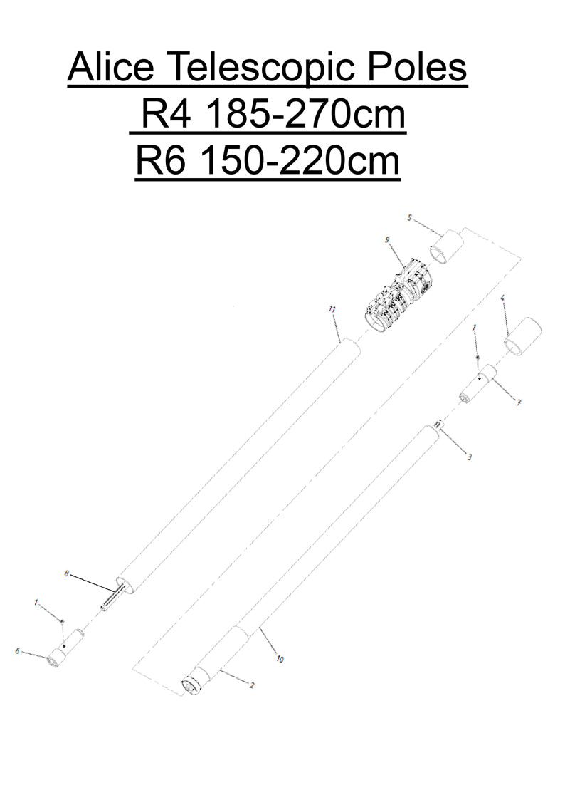 SPARE PARTS - Telescopic Poles (Alice)